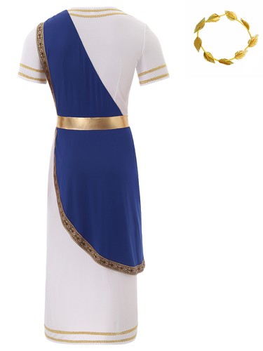Mens Toga Cosplay Costume Adult Ancient Greek God Robe Halloween Dress Up - Picture 22 of 69