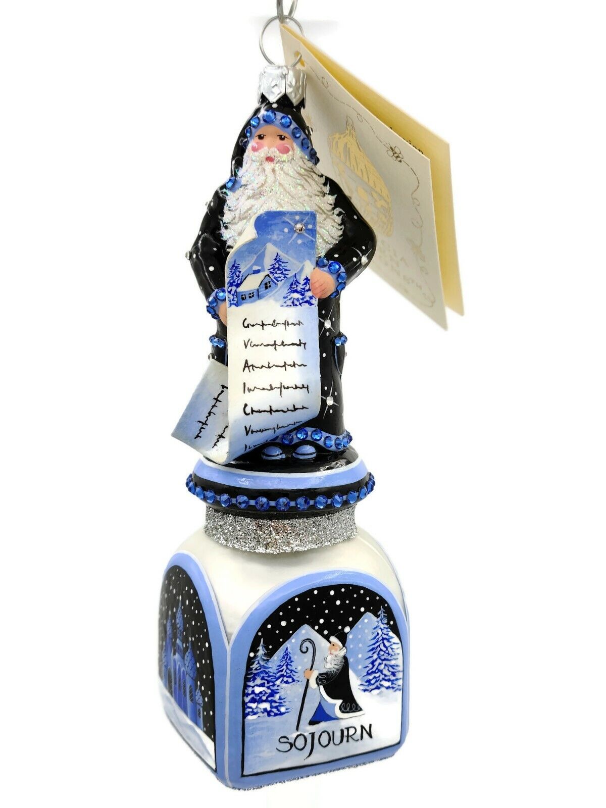 Patricia Breen Ornament Checking it Twice Russian Sojourn Christmas Santa Claus