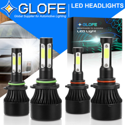 4PC LED Headlight Bulbs High + Low Beam C9L For Dodge Avenger 2010-2014 Combo