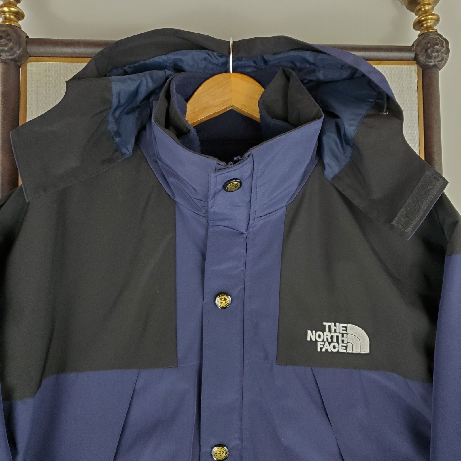 VTG NORTH FACE Size 2XL Mens 3 in 1 Gore-Tex Triclimate Jacket Coat Blue Hooded image 4