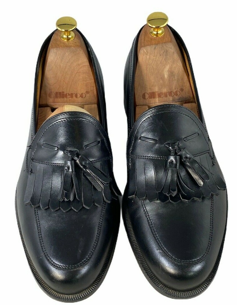 Florsheim Comfortech Mens Sz 8.5 D Black Leather Slip On  display picture 2