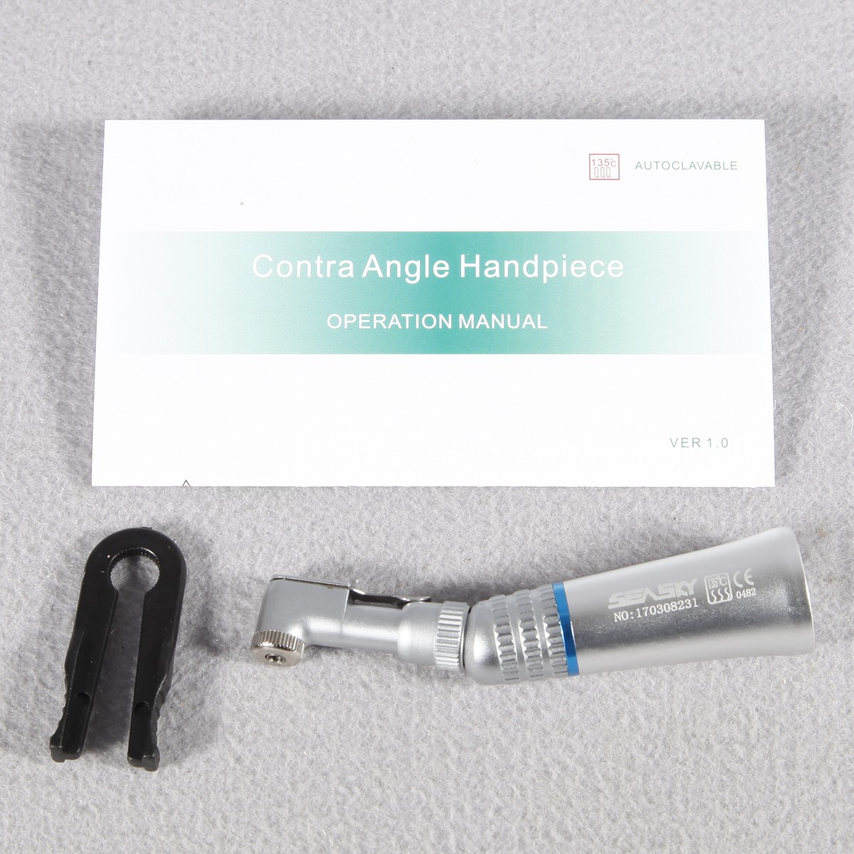 5 Pcs USA Dental Latch Low Slow Speed Contra Angle Handpiece 2.35