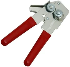SWING A WAY Can Opener Compact Manual Steel Cushion Grip Kitchen Gadget - Red