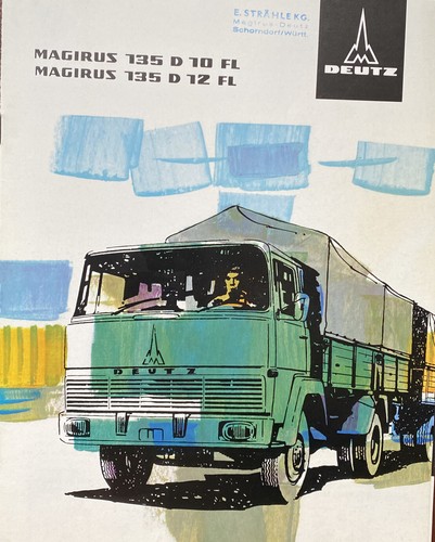 PROSPEKT MAGIRUS DEUTZ -MAGIRUS 135D10/ 12FLMIT 2 BEILAGEN  -NR:250/2-73-3.66A - Bild 1 von 3