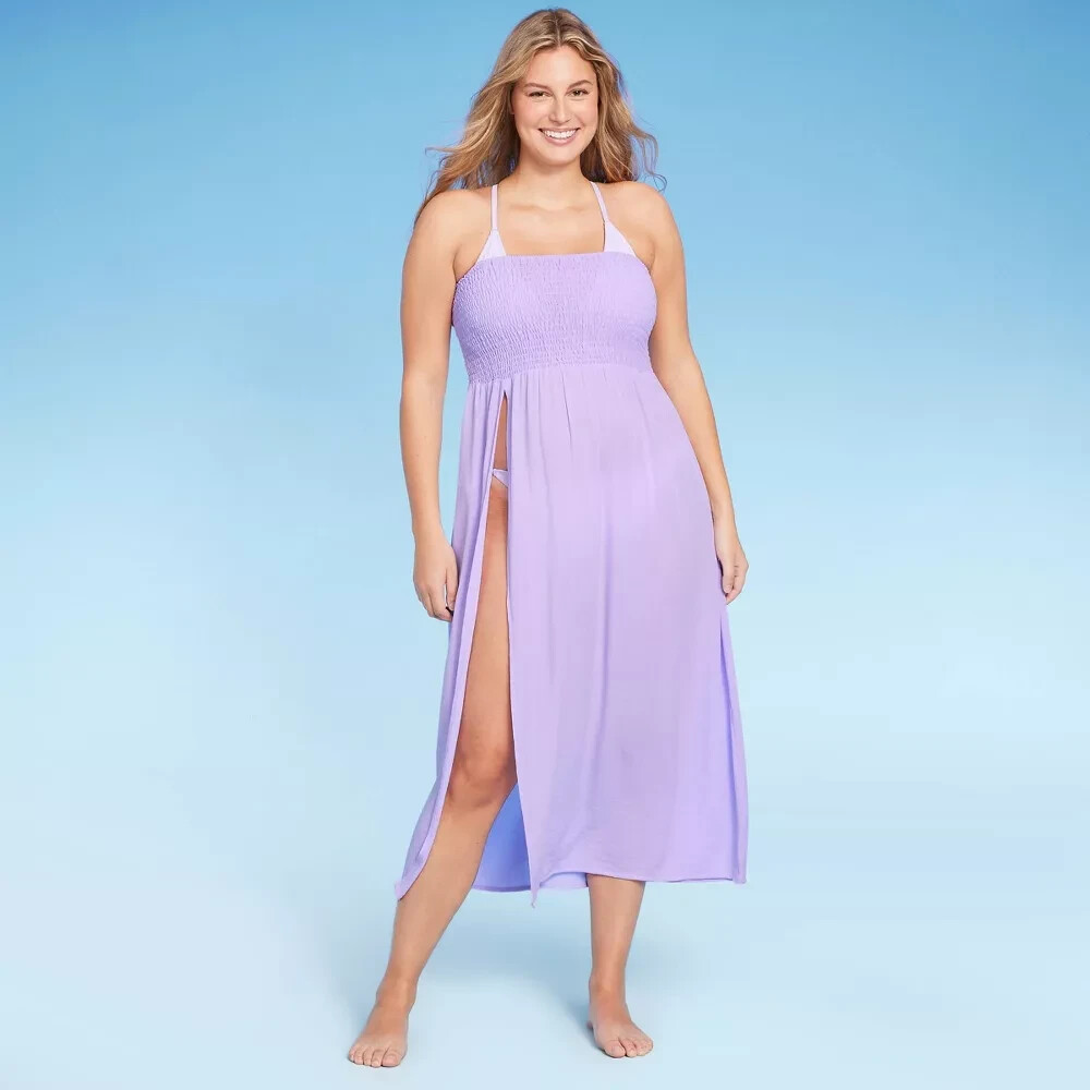 purple cover up dress DECILRO Womens Upf 50+ Cover-Up Dress Beach Spf Sun Protection Long Sleeve Shirts Dress Lightweight Athletic Uv Hoodie Purple S, Women's, Size: Small