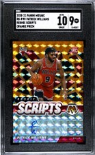 2020-21 Patrick Williams Panini Orange Prizm Mosaic Rookie Scripts Auto SGC 10 9