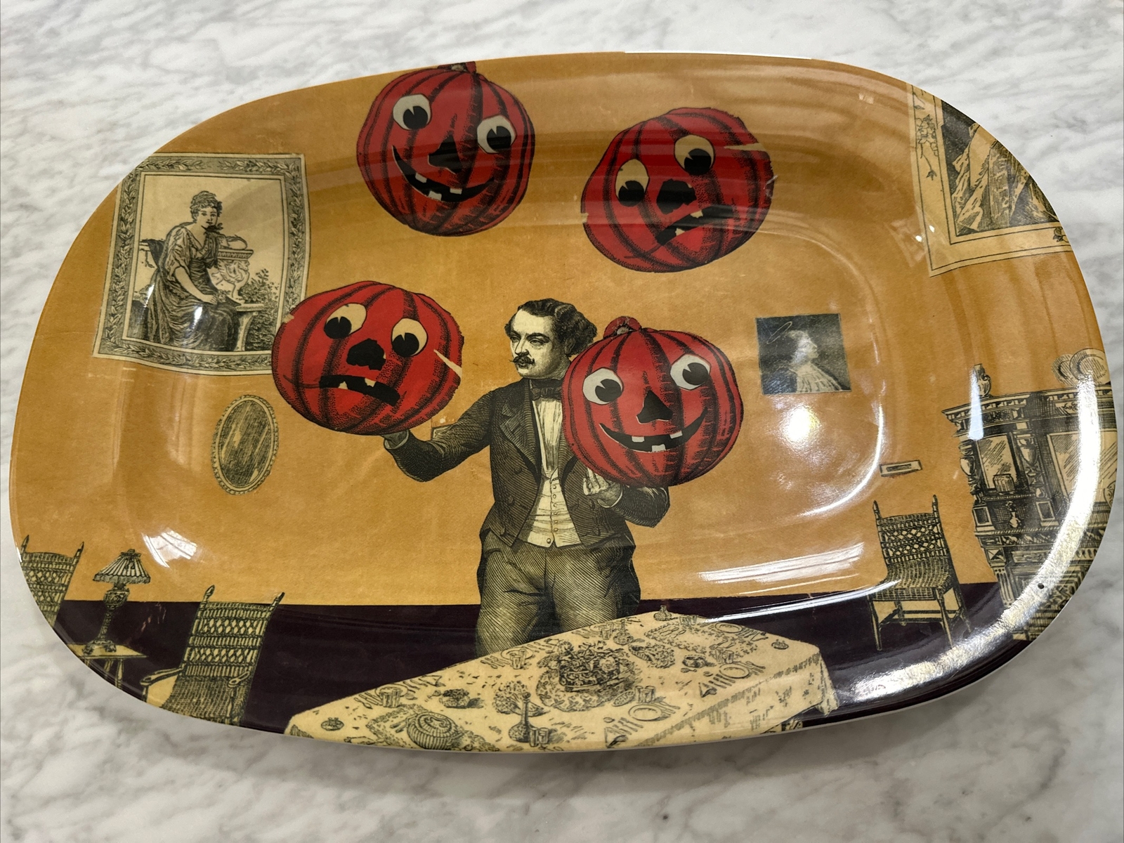John Derian Target Halloween Pumpkin Tray eBay