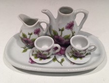 Royal Norfolk Miniature 7 Piaces Tea Set Flower Design By Greenbrier Internation