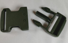 1.5 inch 38mm Quick Side Release Flat Buckle - OD Green Mil Spec Tactical USA