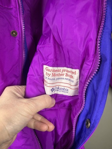 Ski Snow Suit Vintage 90s Columbia Radial Purple Colorblock Retro Youth 14-16 - Picture 12 of 14