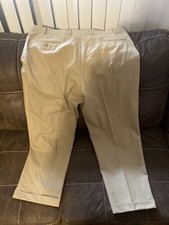 Mens Chaps Dress Pants Size 42/30 Khaki An Olive Green (PPP9)