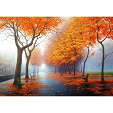 Bead Embroidery Kit Fall Autumn DIY Beaded needlepoint Tela Artis