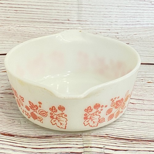 Vintage 50s Pyrex Pink Gooseberry Bowl #472 Casserole Dish 1- 1/2 Pint - NO LID - Picture 4 of 13