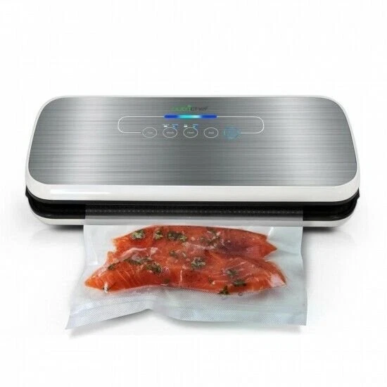 Nutri Chef PKVS18SL Automatic Food Vacuum Sealer - Electric Air Sealing Preserve