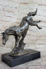 Statue Sculpture Horse Wildlife Art Deco Style Art Nouveau Style Bronze Statue