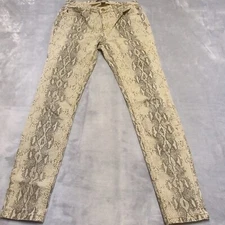 Judy Blue Jeans Snake Print Women's Mid Rise Skinny Fit Size 28 x 28 JB84177
