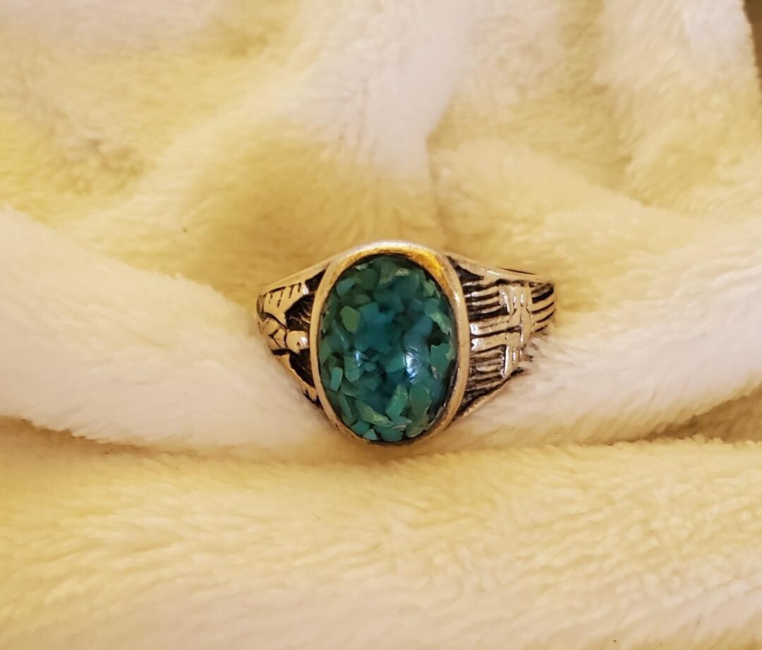 SILVER925 INDIAN TURQUOISE RING/シルバー/リング il_fullxfull