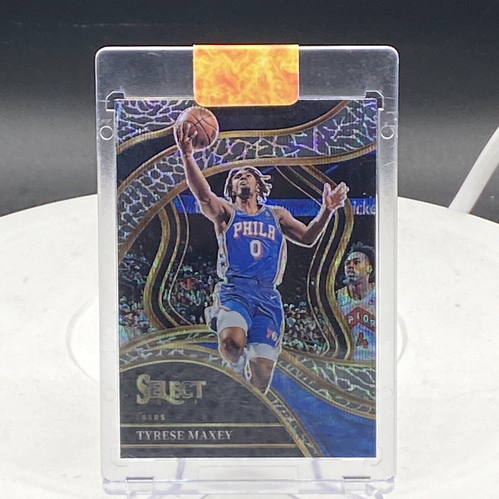 Tyrese Maxey 2023-24 Select Courtside Elephant  Stripe Prizm SSP #244 - Case Hit