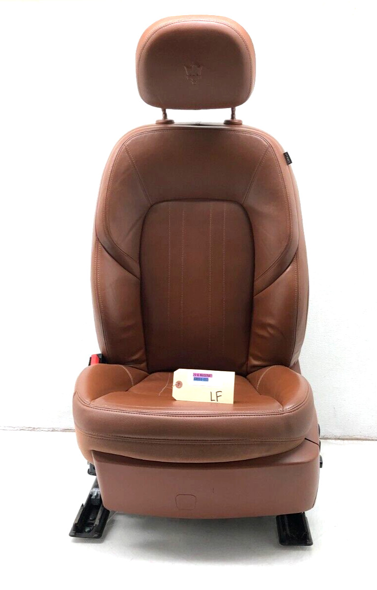 2014-2017 MASERATI GHIBLI S LEFT DRIVER FRONT COMPLETE LEATHER SEAT OEM #NOTE.