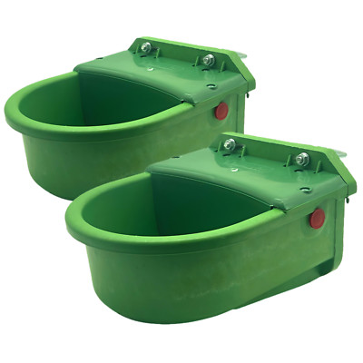 2 Stk Tränkebecken Tränke mit Schwimmer Tiertränke Weidentränke für Stall Pferde