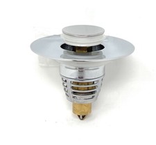 Bathroom Sink Drain Stopper Universal Stainless Steel Bounce Drain Plug Filter