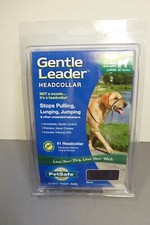 PETSAFE GENTLE LEADER NO-PULL HEADCOLLAR LARGE 60-130 LBS BLACK SHIPS FREE