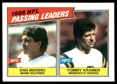 1987 Topps #227 Dan Marino/Tommy Kramer   Dolphins/Vikings