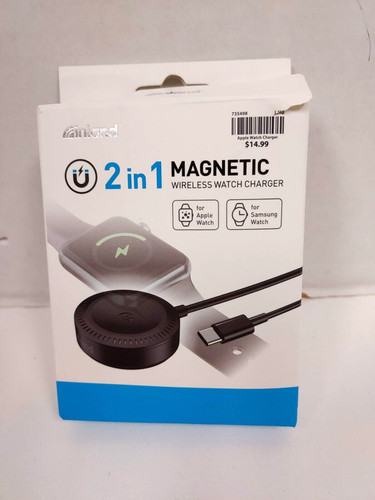 Inland 2-in-1 Magnetic Wireless Watch Charger For Apple and Samsung