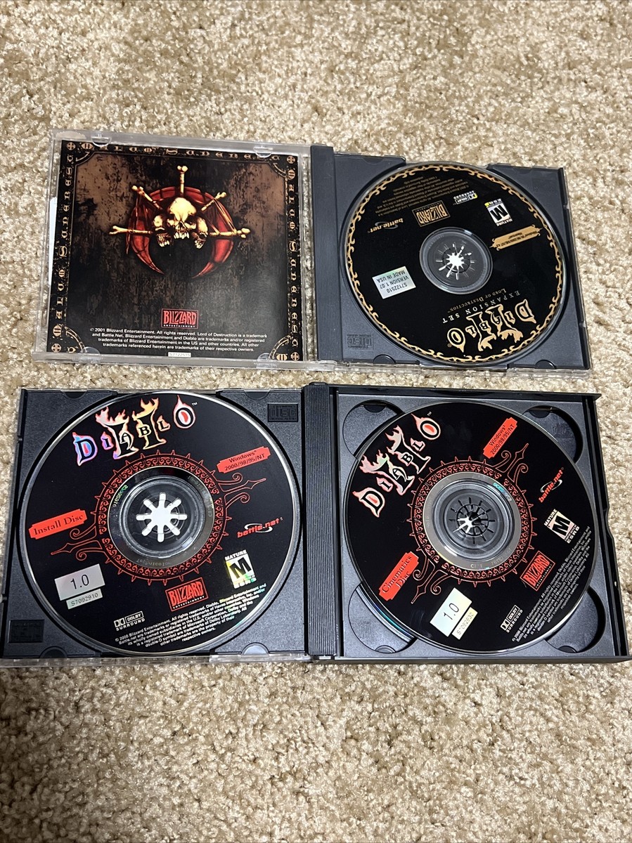 Diablo II 2 with Expansion Set Lord of Destruction PC CD Video