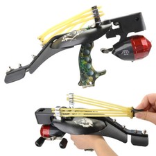 Bowfishing Catapult Slingshot Wrist Brace Steel Ball Shoot Bow Hunting Fishing