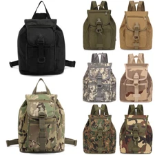 Tactical Men Hiking Backpack Military Canvas Bag Travel Sport Rucksack Satchel