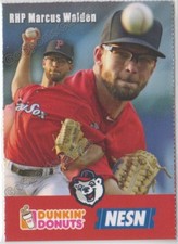 2018 Pawtucket Red Sox Dunkin Donuts SGA Marcus Walden RC Rookie