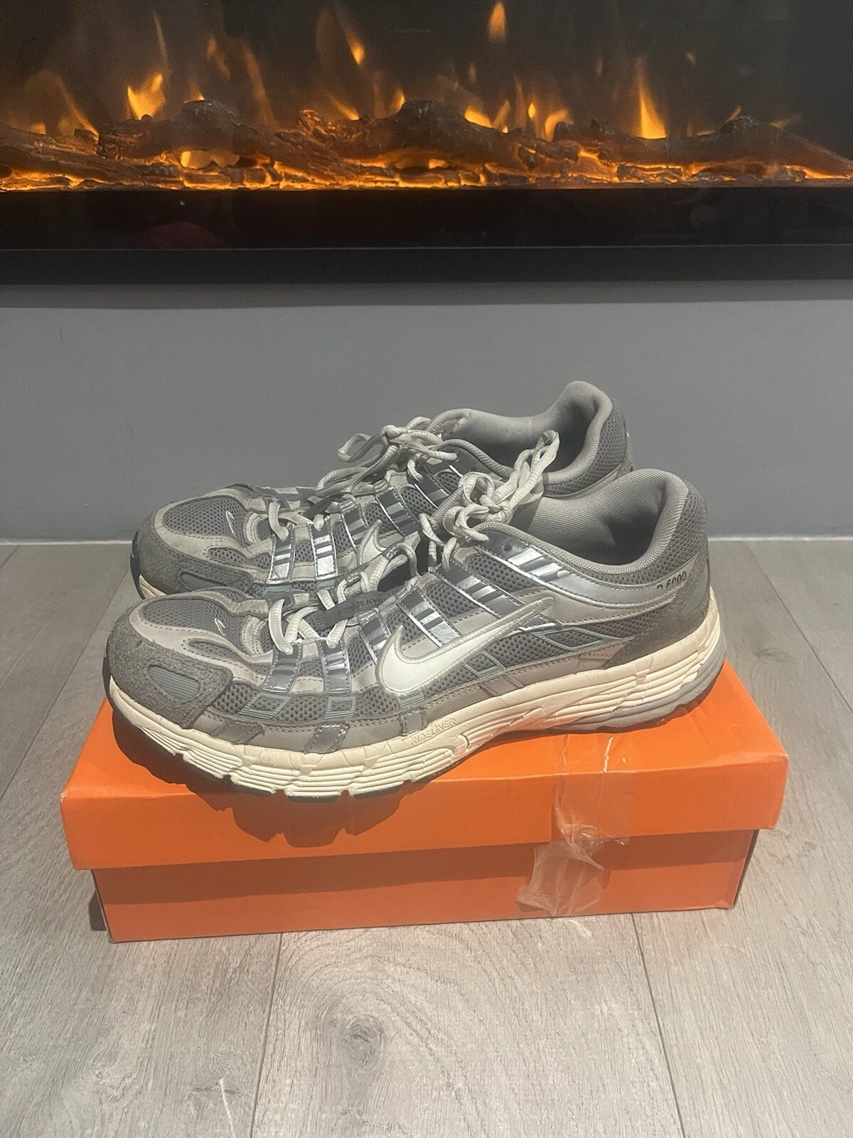 Nike P 6000 Flat Peltro Taglia UK 11