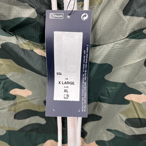 Marks And Spencer Jacket Womens XL Green Camo Anorak Smock Windbreaker BNWT - Picture 5 of 17