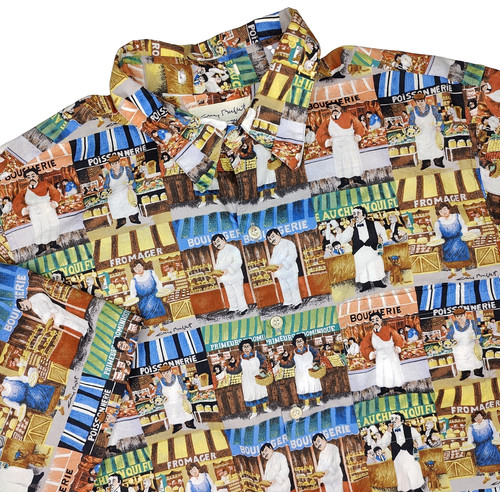 Vintage Reyn Spooner Size Medium Guy Buffet Chef Cocktail Button Front Shirt