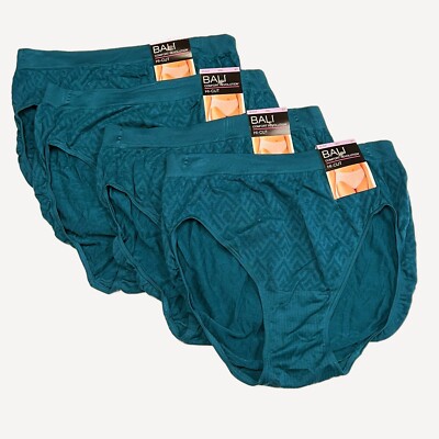 Bali Comfort Revolution Hi-Cut Panty Seamless 6/7 NWT 303J 4 PACK