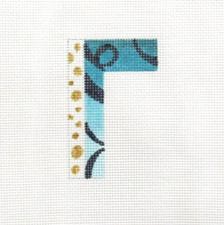 Colors of Praise Greek Letter GAMMA Handpainted Needlepoint Canvas 1