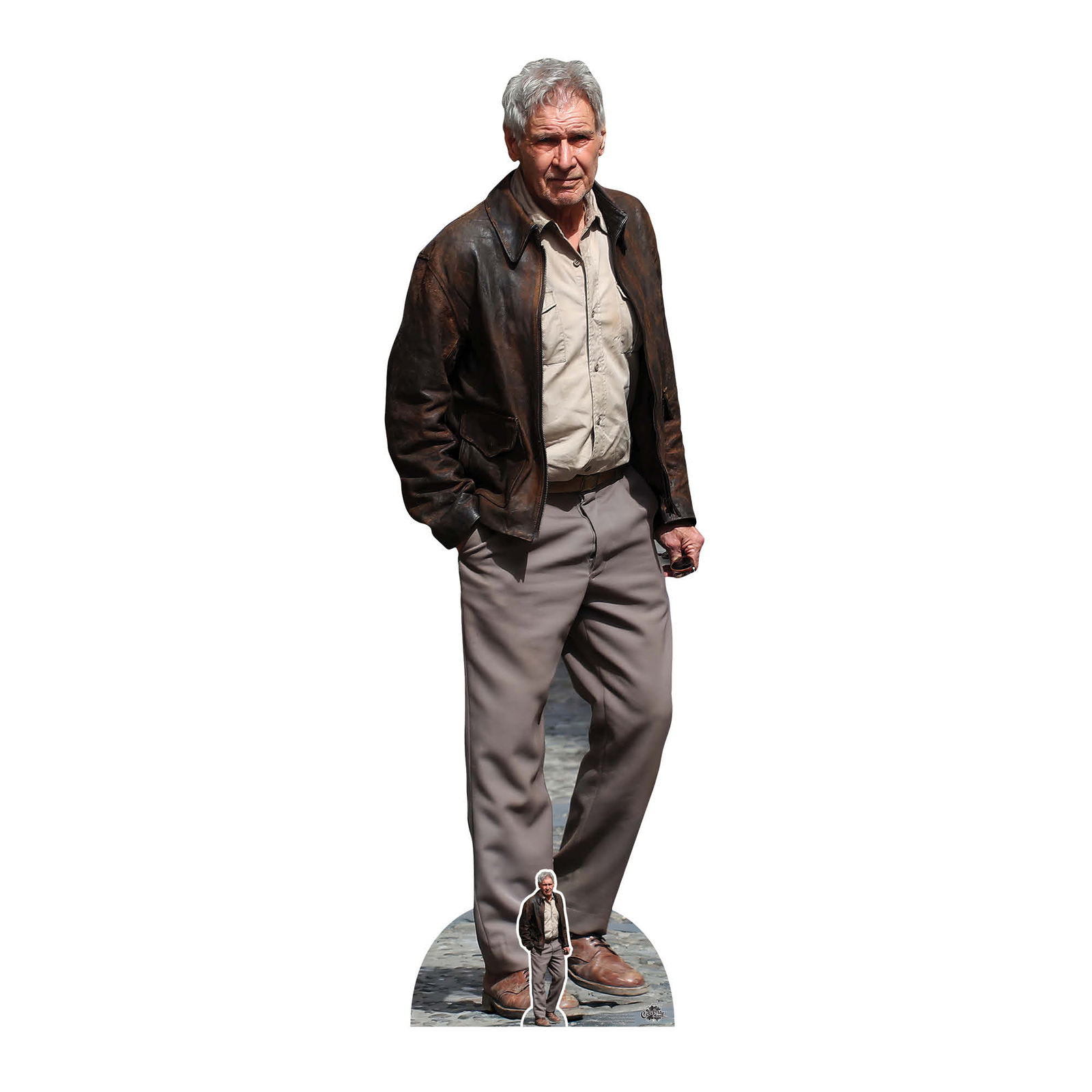 Harrison Ford Brown Jacket Lifesize Cardboard Cutout / Standee with FREE Mini