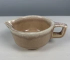 Vintage Creamer Hull Oven Proof Tan Drip Glaze Tawny Ridge Mid-Century Style