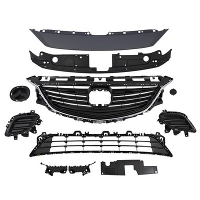 For Mazda 6 Mazda6 2014-2017 Bumper Grille Grill Radiator Support Bracket Set