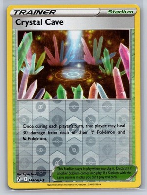 Crystal Cave 144/203 Uncommon Evolving Skies Pokemon Reverse Holo Near Mint