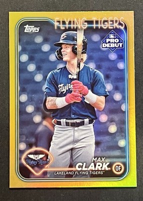 Max Clark - 2024 Topps Pro Debut #PD-141 Gold Foil Refractor /50 (RC)