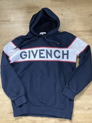 Givenchy Paris Hoodie Gr.XL Blau Kapuzenpullover
