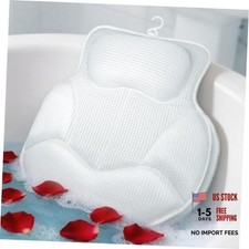 Thickened Anti-Slip Bath Pillow for Tub, 88 Powerful Suction Cups, 5D White