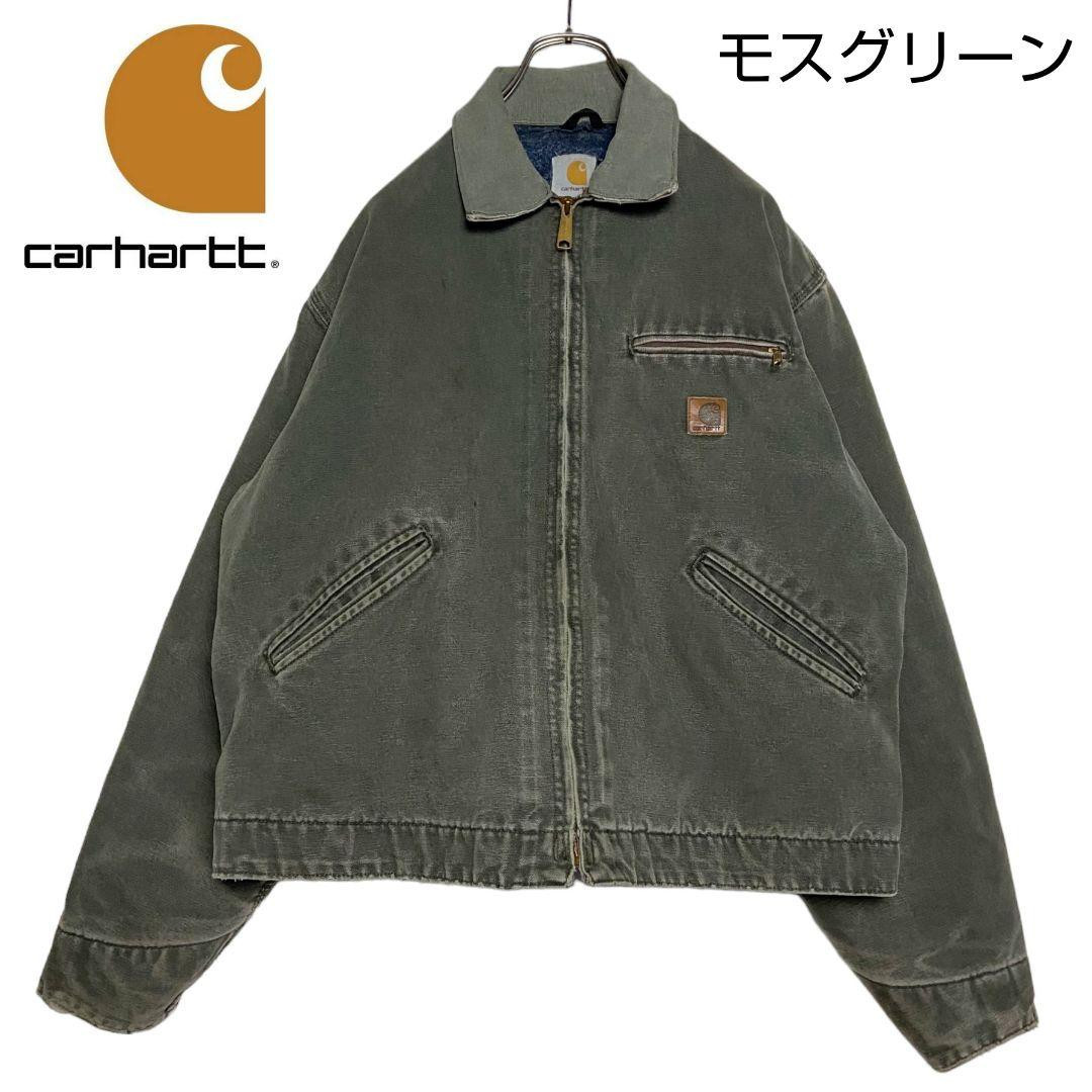 Carhartt Detroit Jacket Moss Green Size L Vintage USA Carhartt Detroit Jacket Moss Green Size L Vintage USA