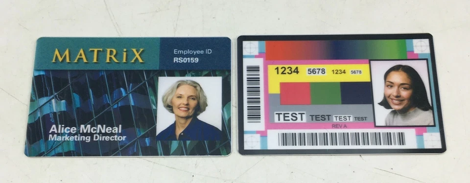 HID Fargo DTC1250e ID Card Printer Single Sided USB Tested Working w/Adapter - Image 2 of 4