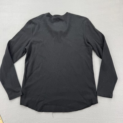 Faded Glory Shirt Mens XL Black Long Sleeve Cross Skull