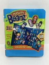 Mighty Beanz Series 1 Collector Case Blue- Displays 50 Beanz-2009-NEW
