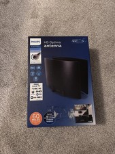 PHILIPS Elite Optima HD Indoor Amplified Curved TV Antenna Black - Open Box