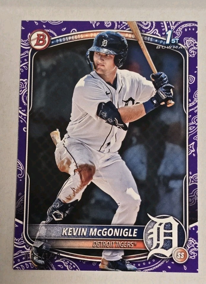 2025 Bowman - Prospects Kevin McGonigle #BP-79 Purple Pattern /199 (RC) 🔥